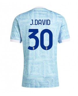Günstige Juventus Jonathan David #30 Auswärtstrikot 2025-26 Kurzarm